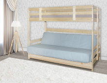 Двухъярусная кровать Массив с диван-кроватью 80х190 с БНП , Боровичи мебель 